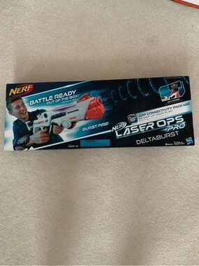 Nerf Lazer Ops Pro Deltaburst Blaster - White, Red, Blue